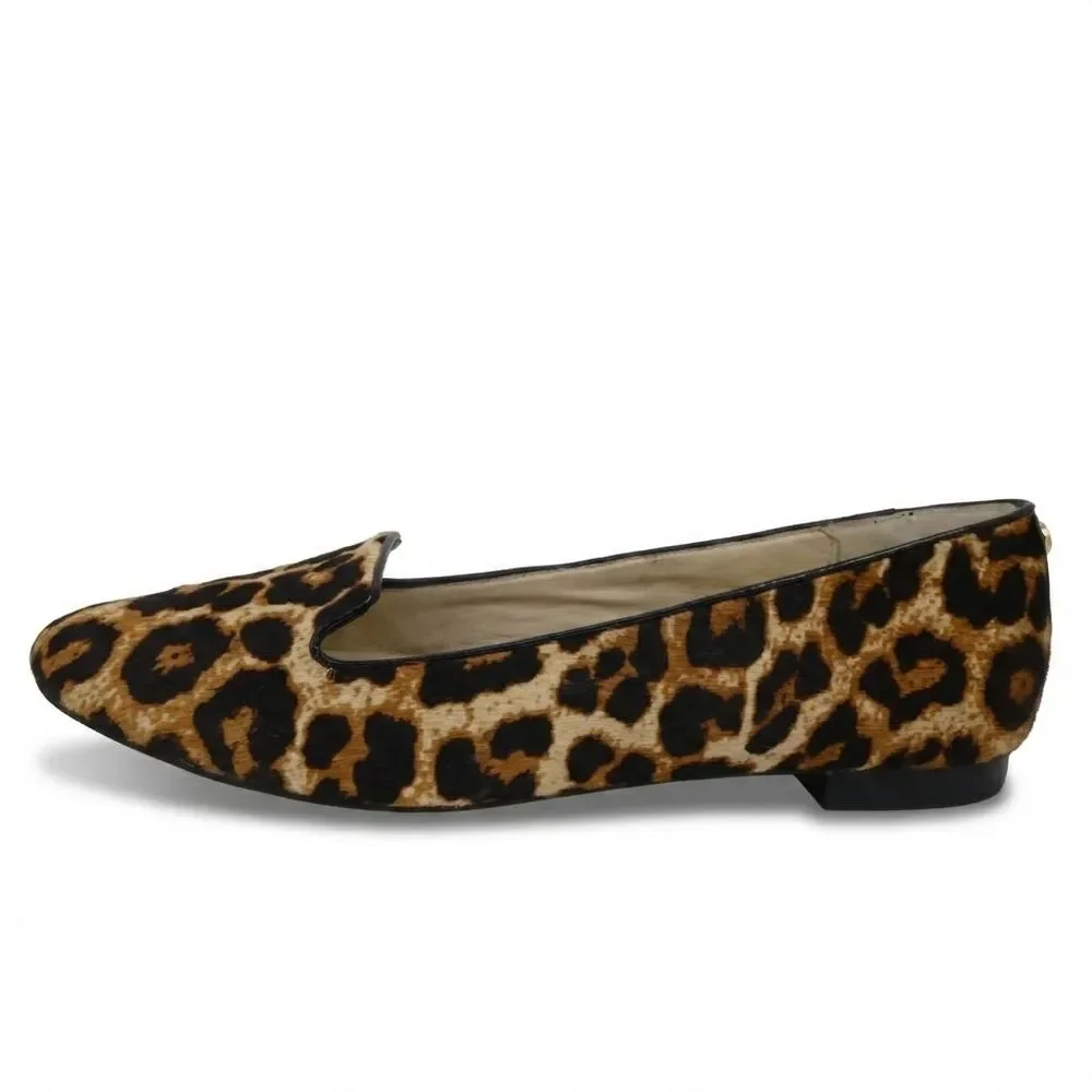 Michael Kors Women's Size US 8 Leopard Print Calf Hair Ballet Flats NWOB